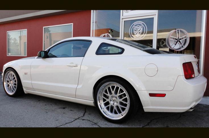 FORD MUSTANG VALENCIE SILVER MACHINED LIP